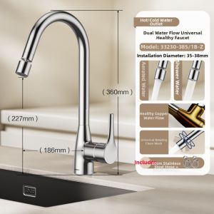 JOMOO | Splash-proof Pressure-boosting Extension Pull-out Kitchen Faucet