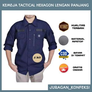 KEMEJA TACTICAL HEXAGON LENGAN PANJANG / KEMEJA TACTIKAL PDL LAPANGAN OUTDOOR