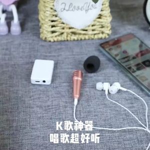 Singing mini microphone headset singing bar live mobile phone Android [K] [enhanced version of folk karaoke artifact]