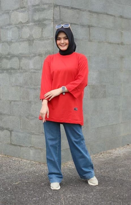 Kaos%20Wanita%20Oversized%20Lengan%207/8%20LD%20130%20hijab%20Jumbo%20basic%20korean%20stlye%20%20ukuran%20M,L,XL,XXL%20Baju%20Basic%20oversize%20katun%20combed%2024s%20TEBALL%20-%20Image%209
