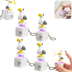 /Seagull Mine Keychain USB Clicky Keyboard Fidget Button LED Sound Keychain
