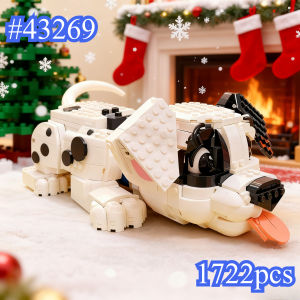 A White Dog with Black Dots 43269 Building Blocks Sets Compatible with Legoed Particles Suitable for Christmas Gifts 1722pcs