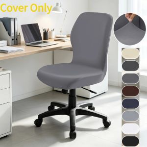 1Pc Solid Color Office Chair Cover Stretch Computer Chair Cover Lift Rotating Gaming Chair Protector Case for Office Study Room