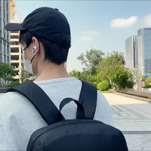 Bex QL5689 Laptop Premium 15.6" School Business Notebook Backpack Black Grey Ready Stock