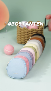 BOSTANTEN กระเป๋าสตางค์ผู้หญิงใบเล็ก ทนทาน และสวยงาม มีให้เลือก 12 สี