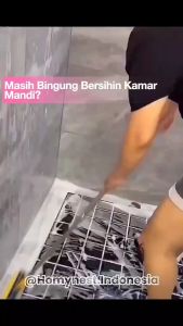 HOMYNEST Sikat Lantai 3in1 Serbaguna Alat Pembersih Toilet Serbaguna Sikat Kamar Mandi Multifungsi