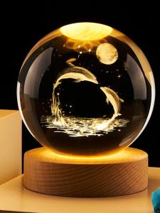 Custom Engraving Light Up Premium Crystal Ball