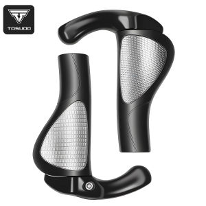 TOSUOD Bike Handlebar Grips Ergonomic Design Bionic Gecko Palm Texture Non-Slip Shock-Absorbing Bicycle Handlebar Grips