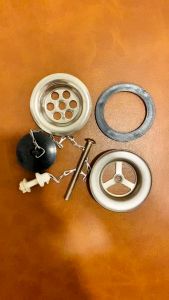 พร้อมส่ง #SUS304# สะดืออ่างล้างหน้า สะดืออ่าง2ตอน ทำจากสแตนเลส304