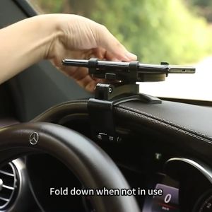 Car Dashboard Phone Holder | Multifunctional 360° Rotation Clip-on Mount