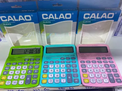 📌📌เครื่องคิดเลขพูดได้ภาษาไทย มีนาฬิกาบอกเวลาCL-814TK (คละสี)