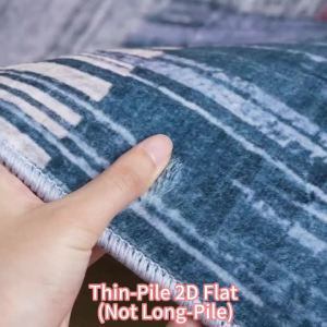 VIKAMA Rustic Square Patchwork Thảm Ngoài Trời Chống Trượt Chống Chịu Thời Tiết Vintage Vân Gỗ Sọc In Họa Tiết Sàn Hiên Cho Trang Trí Nhà Cửa