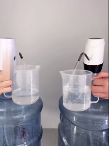 เครื่องปั๊มน้ำ แบต 800mAh พร้อมสายUSB แบบชาร์จแบตได้ เครื่องกดน้ำอัตโนมัติ ที่ปั๊มน้ำมือถือ ที่ปั๊มน้ำดื่ม ขวดน้ำ ถังน้ำ เครื่องกดน้ำ ที่กดน้