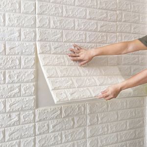 10/20/30Pcs Bricks Wallpaper 3D Wall Sticker Waterproof Foam Design For Living Room Home Decor 38*35cm