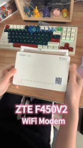 Used ZTE F450 V2 EPON ONU Wi-Fi Modem (1GE+3FE Ports) – ONT/OLT English Firmware Includes Adapter