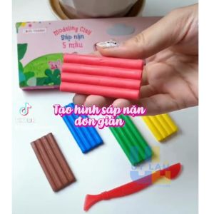 Đất sét đất nặn 06 màu Đức Thanh được đăng ký tiêu chuẩn đồ chơi an toàn cho trẻ em sản xuất Việt Nam công nghệ Thái lan không dính tay