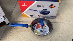 Chảo sâu lòng chống dính cao cấp đáy từ phẳng FULL INDUCTION Kalpen Inzager 20/24/26/28cm vung kính chuẩn công nghệ Đức - Bảo hành 10 năm chính hãng