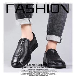 LKShoes รองเท้าเเฟชั่นผู้ชาย สินค้าเข้าใหม่ ทรงสุขุมนุ่มลึก ดีไซน์เรียบหรู ไม่มีถือว่าพลาด ไม่มีเอ้าท์ รีบซื้อเลย