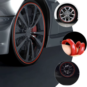 Automotive Alloy Wheel Rim Protector Strips - Curb Rash Prevention for Tesla Model 3 Y S & X BMW Benz Audi Hyundai & VW