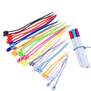 Reversible Silicone Data Cable Organizer Keychain Colorful Ties Storage Wrapping DIY Accessories Fashion Jewelry Accessories