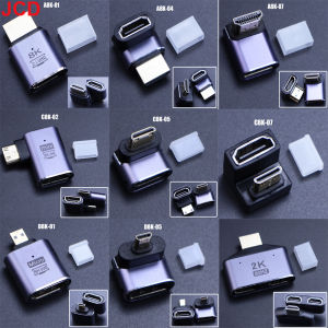 HDMI-Compatible Adapter 90 270 Degree Right Angle Male to Female Converter 8K HD Connector Mini / Micro HDMI-compatible Extender