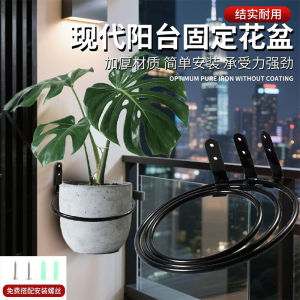 Wall-Mounted Iron Art Flower Pot Stand Cat Bowl Rack Basketball Rack Drilled Pet Bowl Stand round Hanging Style Bracket