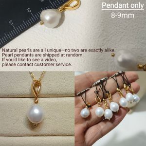 DaVee | Gold chain necklace with single pearl pendant. Elegant minimalist design. Suitable for casual or formal wear. Perfect for everyday or special occasions.