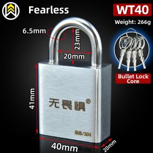 WUJUWEI | Durable Stainless Steel C-Class Anti-Rust Waterproof Anti-Theft Padlock