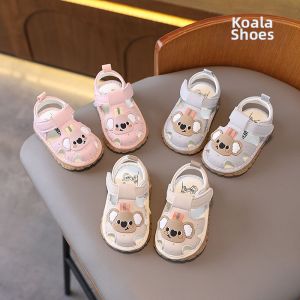 Soft Bottom Sound-producing Learning to Walk Sandals for 0-1 Year Old Summer