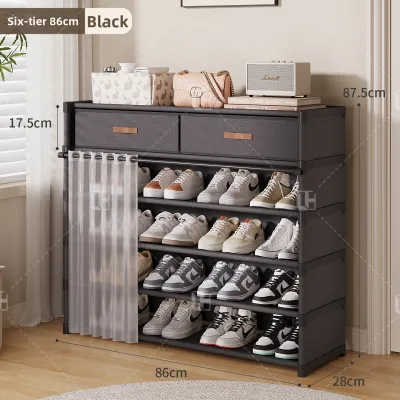 GENUO | Home Entryway Storage Shoe Cabinet Multilayer High Capacity