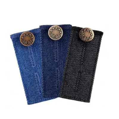 1-4pcs Pant Extender Button Unisex Skirt Trousers Jeans Waist Expander Waist band Extender Button Pant Elastic Extender Buckle