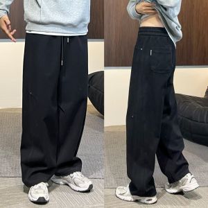 Quần Ống Đứng Rộng Rãi Cho Nam Mùa Thu Đông Ống Rộng Dáng Rộng Thoải Mái Cạp Vừa Quần Dài Ống Đứng