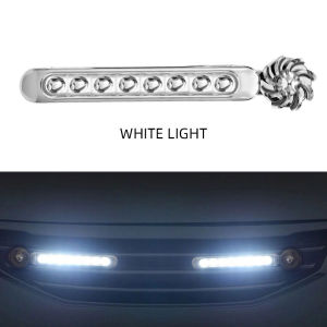 KEVANLY | Wind Powered Car LED DayTime Running Lights Creative Auto Auxiliary Lighting Rotation Fan Lamp Automobile Day Time Headlights