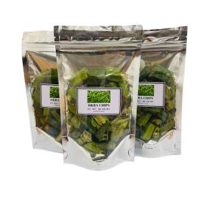 Okra Crisp 50grams (Resealable pouch)- imported
