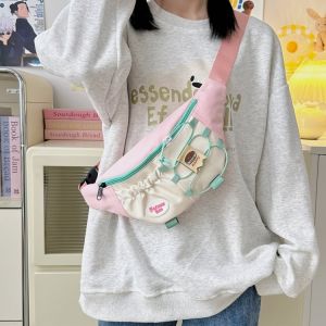 Túi Đeo Chéo Phong Cách Nhật Bản Cổ Điển Đa Năng Cho Học Sinh Túi Đeo Hông Thường Ngày Túi Đeo Ngực Túi Đeo Vai Túi Đeo Chéo Thời Trang