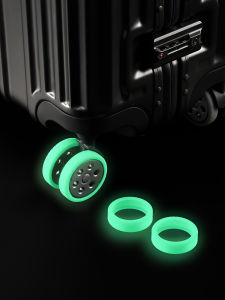 Glowing Silicone Wheel Covers Thickened Protective Covers for Luggage Rubber Ring Wheels Anti-wear And Dirt-proof