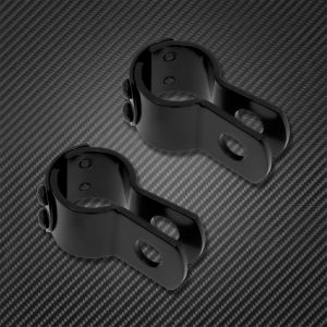 32mm รถจักรยานยนต์ 1-1/4 "Highway Footrest หมุดเท้า Mount Clamps สีดํา/Chrome สําหรับ Harley Sportster XL 1200 Dyna Touring สําหรับ YAMAHA