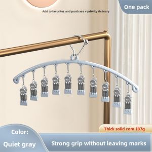FAJIENUO | Multi-functional Home Stainless Steel Hanger with Multiple Clips and No-Trace Design