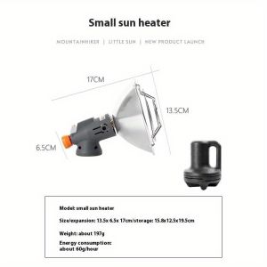Mountainhiker | Mountainhiker Outdoor Camping Mini Portable Heating Stove Gas Small Sun Gas Tank Heater Camping Ice Fishing Winter Fishing