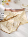 Quần Lót Nam Nữ Cặp Đôi in Hình Gấu Dễ Thương Bằng Cotton Nguyên Chất Quần Lót Tam Giác Cho Bé Gái Quần Đùi Nam Cạp Thấp Kháng Khuẩn. 