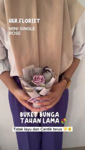 [MINI SIZE] HER.FLORIST Single Soap & Dried Flower Bouquet