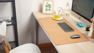ORICO Mouse Pad Double Side Natural Cork Desk Pad Gaming Mousepad Anti Slip Waterproof Desk Mat Large Keyboard Pad for PC