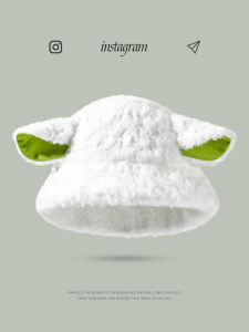 Mũ Lưỡi Trai Bằng Vải Nhung Mùa Đông Dễ Thương Mũ Đi Biển Cho Nam Và Nữ Mũ Lông Cừu Dễ Thương Có Tai Thỏ Mũ Đi Chơi Phố Mùa Thu Đông