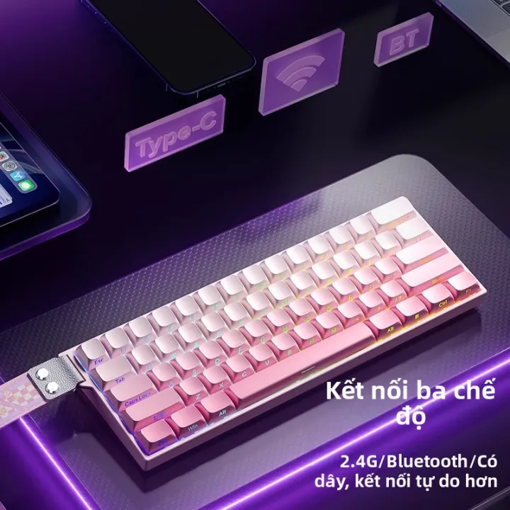 AULA | Bàn Phím Cơ Gaming Wolf Spider WiN60 68 Phím Trục Từ Tính, Đa ...