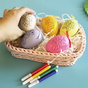 [Little B House] Easter Egg DIY Toy Painting Toy Kids Goodies Kids Craft 复活节彩蛋 Mainan Telur - BT374