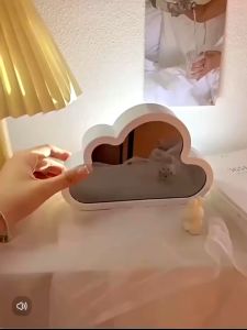 MLADEN DIY Tulip Lamp Cloud Shape Night Light Bedroom Decor Atmosphere Lamp Birthday Gift Handmade Craft