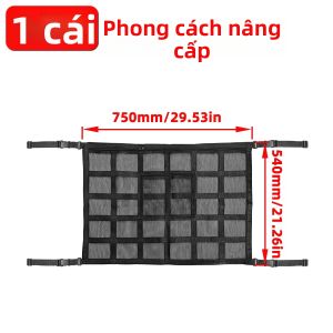PINMOAP 1PC Túi Lưới Đựng Đồ Trên Trần Xe Ô Tô Có 4 Tay Cầm Để Đựng Đồ Trên Xe Đồ Du Lịch Và Đồ Cắm Trại