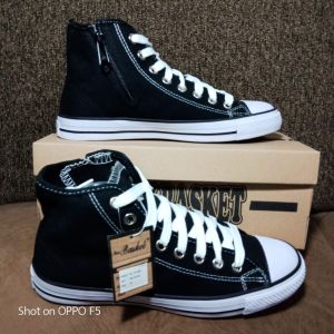 SEPATU HITAM PUTIH NB TINGGI LAKI LAKI DAN PEREMPUAN SD SMP SMA/SEPATU CASUAL HITAM PUTIH/