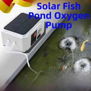 MONLEYTA | Outdoor Solar Powered USB Rechargeable Fish Pond Aerator Aquarium Air Pump Home Use Fish Breeding Small Oxygenator Machine