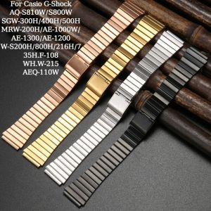 Stainless Steel Watchband Suitable For Casio AQ-S810W SGW-300 400 500 MRW-200H AE 1000W 1300 1200 W-S200H Men Waterproof Strap
